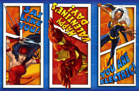 Geeky Marvel Comics Valentines