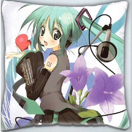 Miku Hatsune Throw Pillow