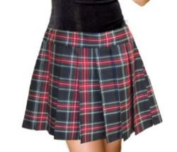 Vampire knight style plaid skirt