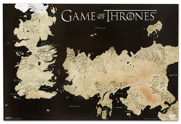 Game of Thrones World Map