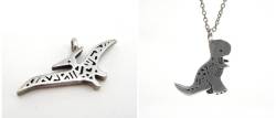 Geek Fashion: Dinosaur Pendant by Marmar Jewelry
