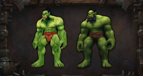 World of Warcraft Orc character redesign 