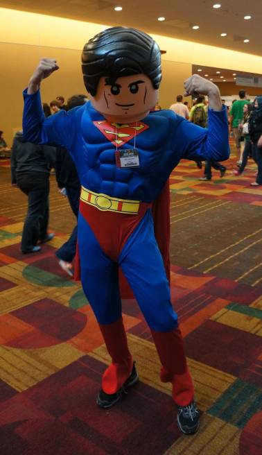 LEGO Superman cosplay GenCon 2013 Gen Con