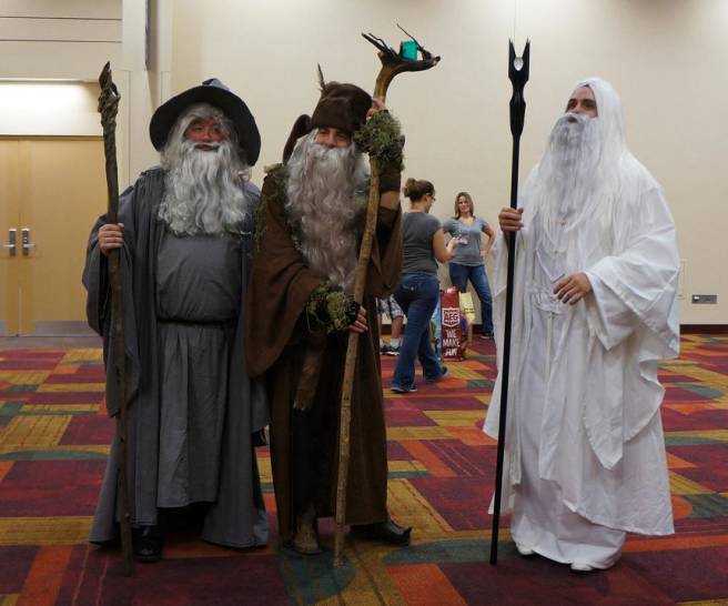 Lord of the Rings Wizards cosplay GenCon 2013 Radagast, Saruman, Gandalf